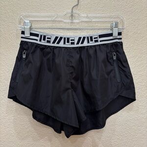 LF Los Angeles Running Shorts •Small• Black Nylon Gym  LOGO